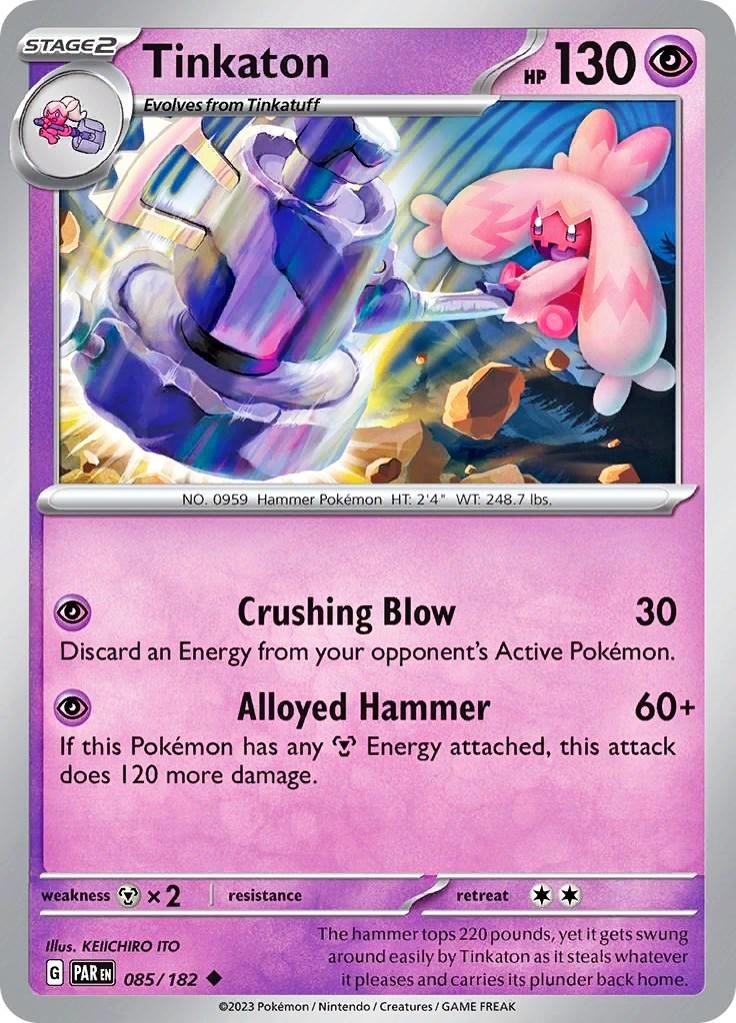 Tinkatuff [Reverse Holo] #84 Pokemon Paradox Rift