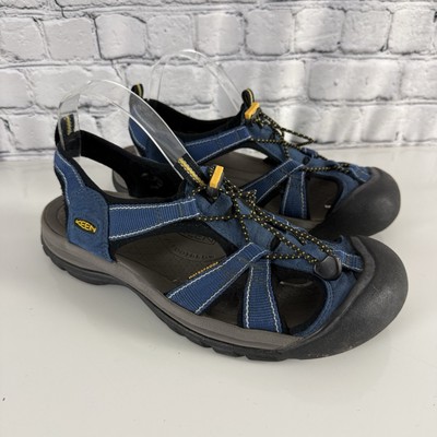 Keen Women Venice H2 Waterproof Sandal in Blue Yellow Size 11 US Outdoors Hiking