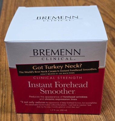 2pk-Instant Forehead Wrinkle Line Smoother Cream  Bremenn Clinical - 50ml 1.7 oz