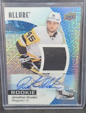 2023-24 Upper Deck Allure Blue Diamond Patch Auto Rookies #/75 Jonathan Gruden