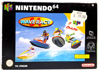 Wave Race 64 / Nintendo 64 / PAL Version / Mit Anleitung / OVP / 1996 / Deutsch