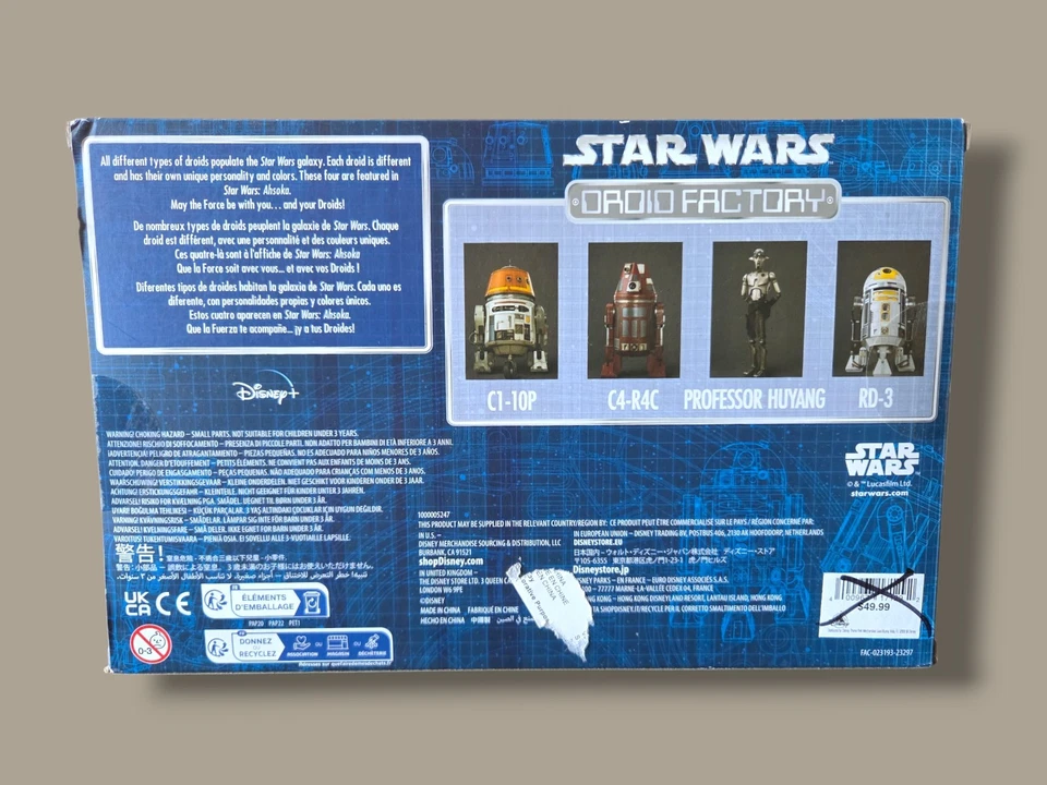Disney Star Wars Ahsoka Droid Factory C1-10P, C4-R4C, Professor Huyang, RD-3 Foto 2 de 2