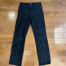 BOYS BLACK CHINO PANTS FROM CHILDRENS PLACE SIZE 14 RELAXED FIT