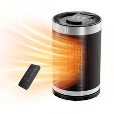 Small Space Heater, Portable Heater with Temperature for Indoor Use, Digital ...