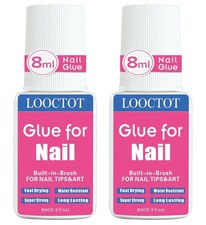 Super Strong Nail Glue for Nail Tips,Acrylic Nails and Press on Nails,Built i...