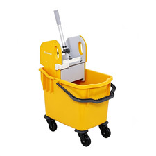 Heavy Duty Kentucky Mop Bucket With Strong Wringer - 25 L - Yellow