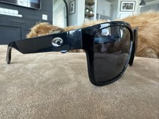 Costa Del Mar Paunch Unisex Designer Sunglass in Black/Polarized Gray 580P M6