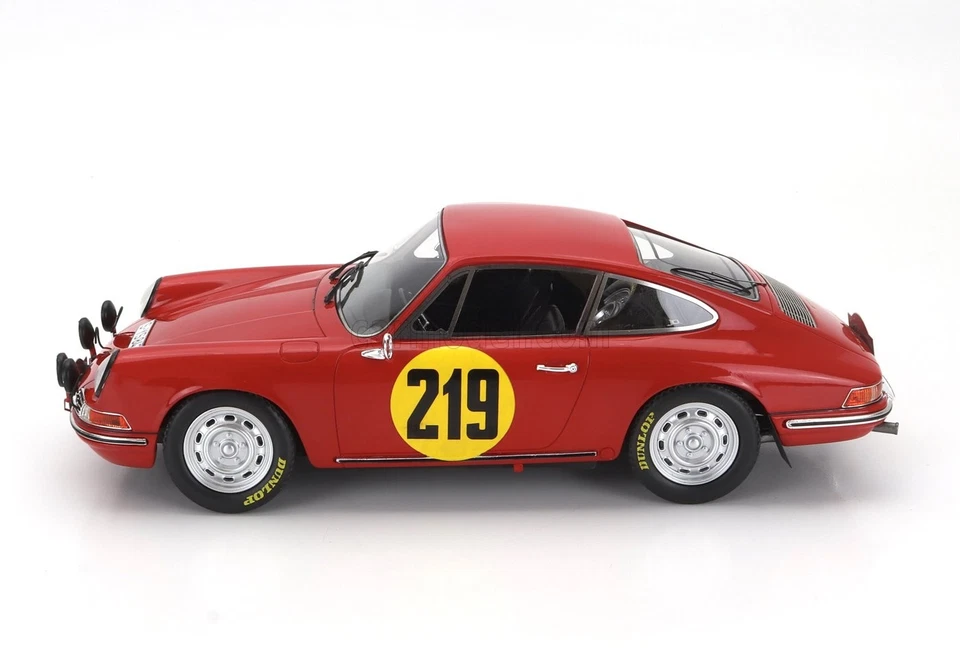 MODELLINO AUTO STATICO MATRIX PORSCHE 911S RALLY MONTECARLO 1967 ELFORD 1/18 - Immagine 3 di 4