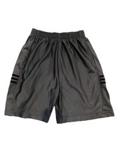 Rare Vintage Adidas Basic Basketball Shorts Dazzle Soft Shiny Grey Small A1