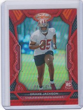 2022 Panini Certified #189 Drake Jackson Mirror Red #/149