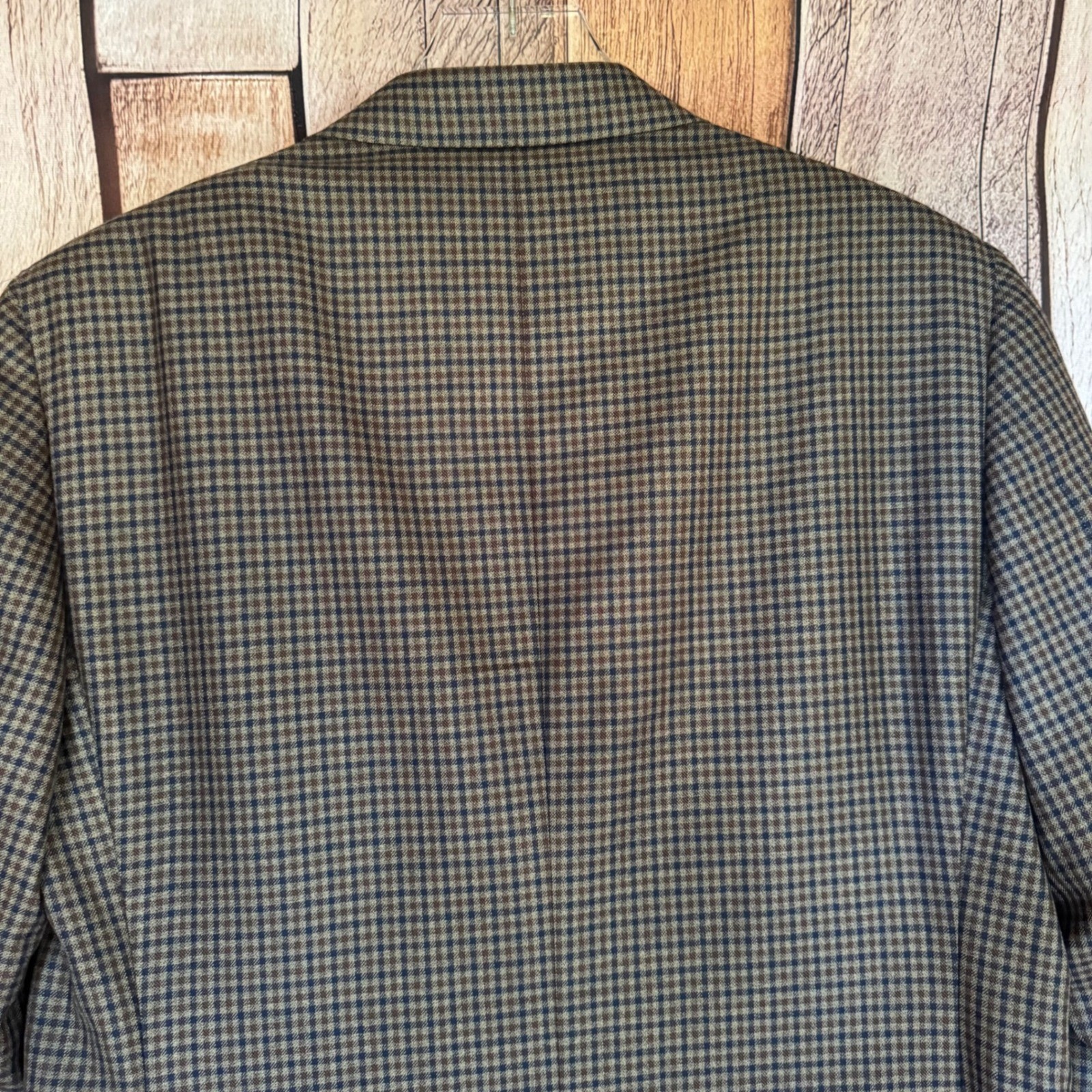 Canali Blazer 1934 Silk Wool Check Blazer Plaid M… - image 5