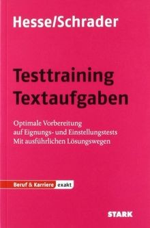 Testtraining Textaufgaben; Optimale Vorbereitung auf Eig... | Buch | Zustand gut