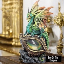 Eye Of The Dragon Green LED Light Up Figurine Sculpture