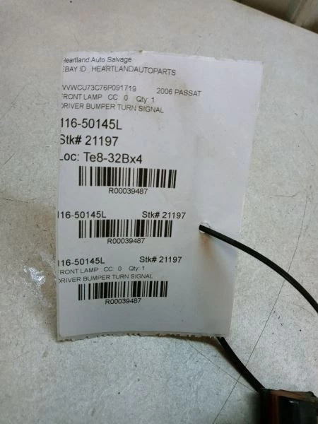 PARAGOLPES INFERIOR VOLKSWAGEN PASSAT 2006-2010 INTERMITENTE FABRICANTE DE EQUIPOS ORIGINALES USADO  Foto 4 de 4