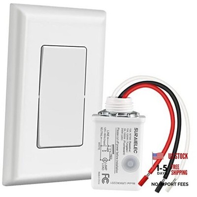 Wireless Light Switch and Receiver Kit - 15A High White - 1 Switch +1 Receiver