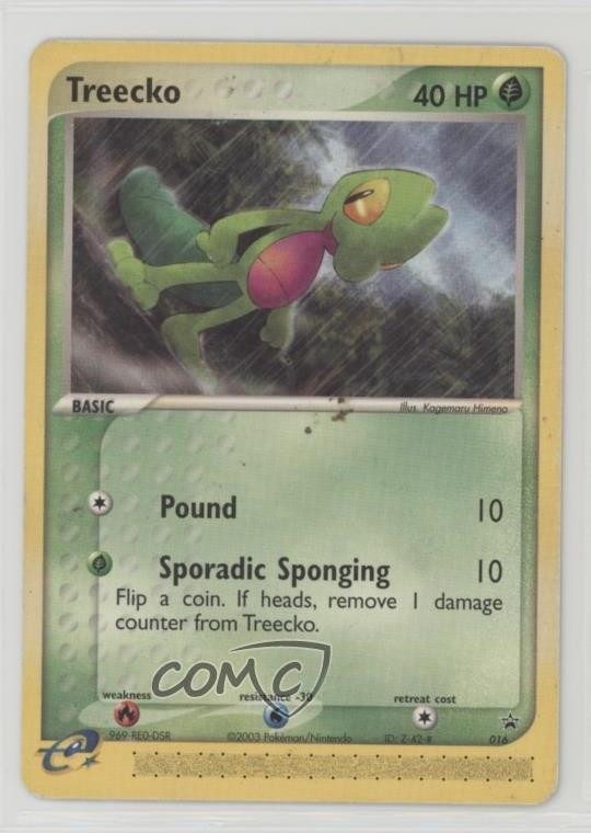 Treecko (Target snack bar) Pokemon Nintendo Black Star Promo #016 2002
