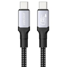 USB C Cable(5FT, 240W), USB 4 Data Cable, 40Gbps, 8K HD Display, Thunderbolt 4/3