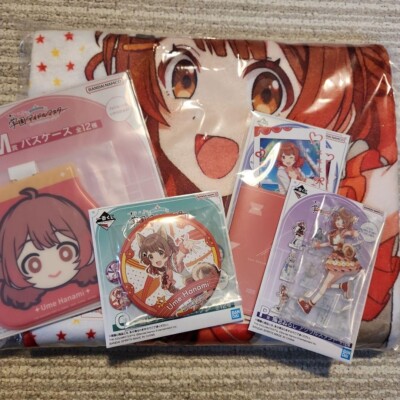 Hanami Ume Gakuen Idolmaster Ichiban Kuji Blanket case card badge stand set