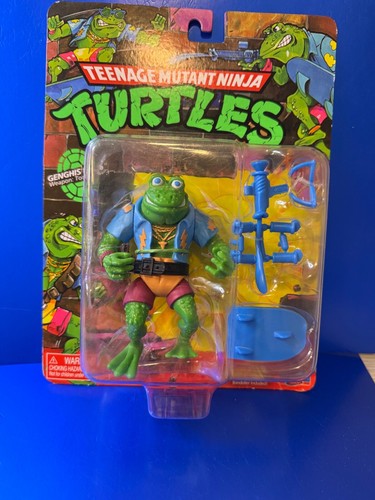 Teenage Mutant Ninja Turtles TMNT Gengis Frog Retro Classic Playmates 2023 40° - Foto 6 di 14