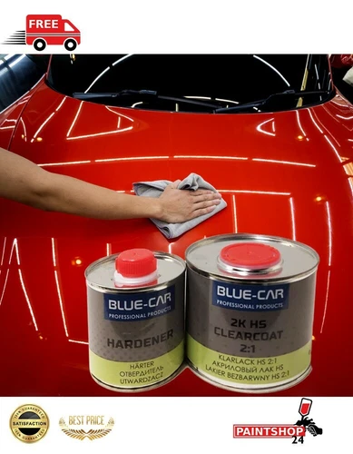 Acrylic Clear Coat Lacquer 2K HS 2:1High Gloss Scratch Resistant  750ml Kit