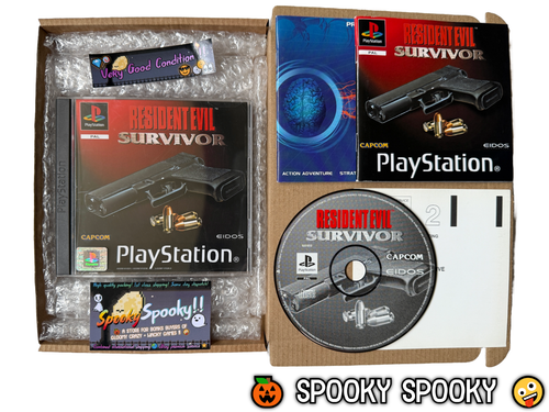 Resident Evil Survivor PS1 - UK PAL VGC with Reg - High Quality Packing