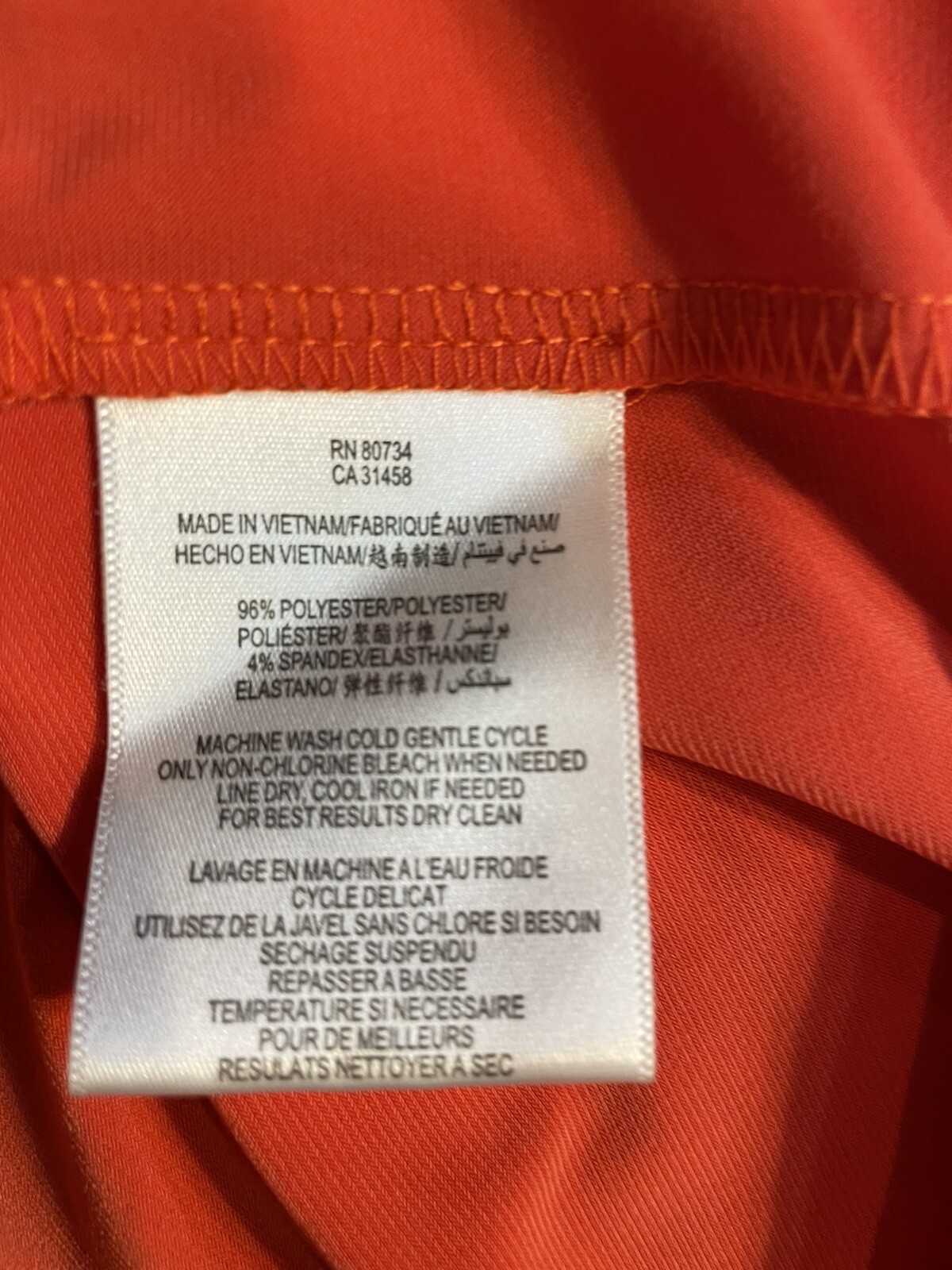 BCBGeneration Tangerine Polyester One Shoulder  R… - image 4