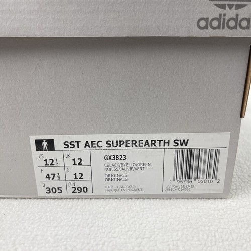 Sean Wotherspoon x Adidas Superstar SST AEC Super Earth GX3823 Black Skate Shoes - Picture 5 of 5