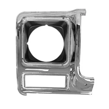 HEADLAMP DOOR RH SINGLE ROUND LAMP 1979-80 CHEVY TRUCK CHROME/SILVER