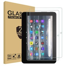 2 Pack For Amazon Kindle Fire 7/7 Kids 12th Gen Tempered Glass Screen Protector