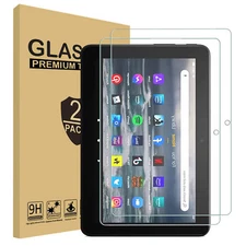 2 Pack For Amazon Kindle Fire 7/7 Kids 12th Gen Tempered Glass Screen Protector