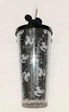Disney Parks Mickey Mouse Tumbler w/ Straw 20oz Disneyland New