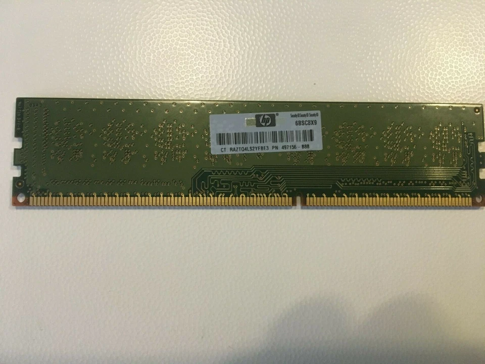 2GB(2x1gv)DDR3 PC3-10600U 1333MHz 240Pin CL9 DIMM Memoria SAMSUNG per Desktop HP - Immagine 2 di 2