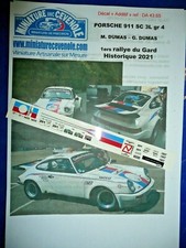 MC43 DECAL 1/ 43 - PORSCHE 911 SC 3L - DUMAS - 1ers RALLYE GARD HISTORIQUE 2021