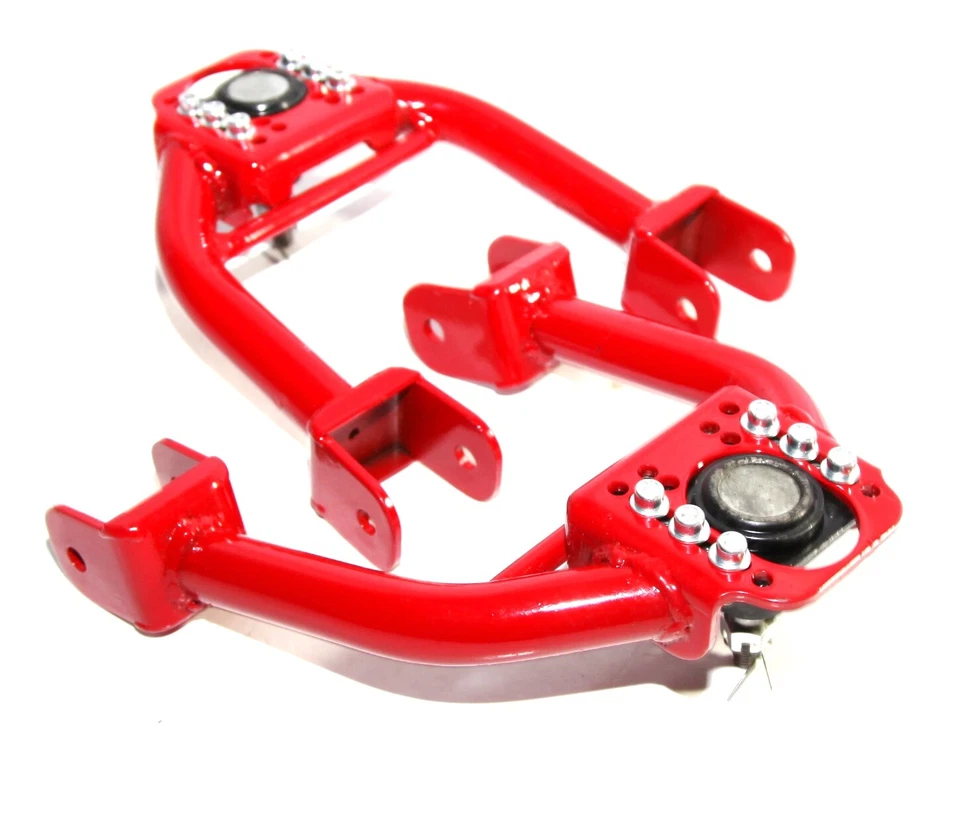 RED Front Upper ADJ. Camber Kit for 92-95 Honda Civic 93-97 del Sol - Image 3 of 4