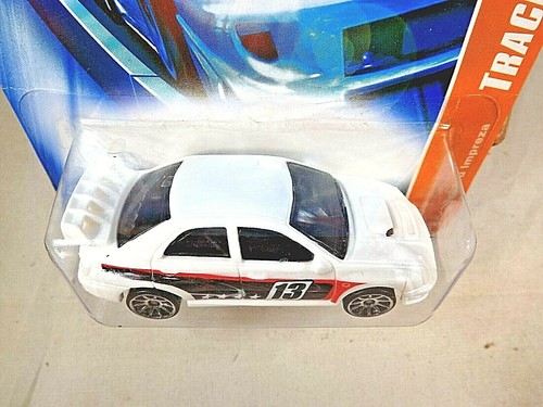 2007 Hot Wheels #110 Track Stars 2/12 SUBARU IMPREZA White w/Chrome 10 Spokes - Picture 3 of 5