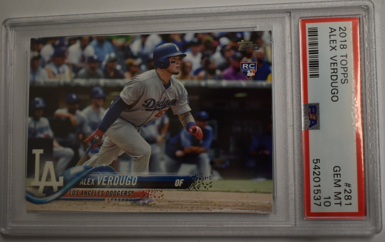 2018 Topps Series 1 Alex Verdugo #281 PSA 10 Gem Mint Rookie Card RC