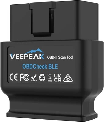 Veepeak OBDCheck BLE Bluetooth OBD II Scanner Diagnostic Code Reader for iOS &