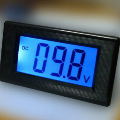DC 0-200V 0-199.9V Blue Large LCD Battery Indicator Monitor Voltage Volt Meter