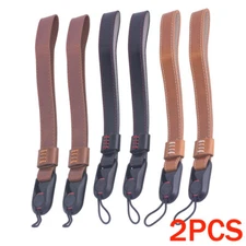 2PCS Quick Release PU Leather Camera Wrist Strap For Canon Nikon Sony Fujifilm
