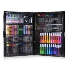 H&B 168pcs Drawing Pen Art Set Sketching Color Pencils Crayon Oil Pastel T1-D