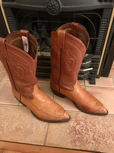 botas tony lama de avestruz