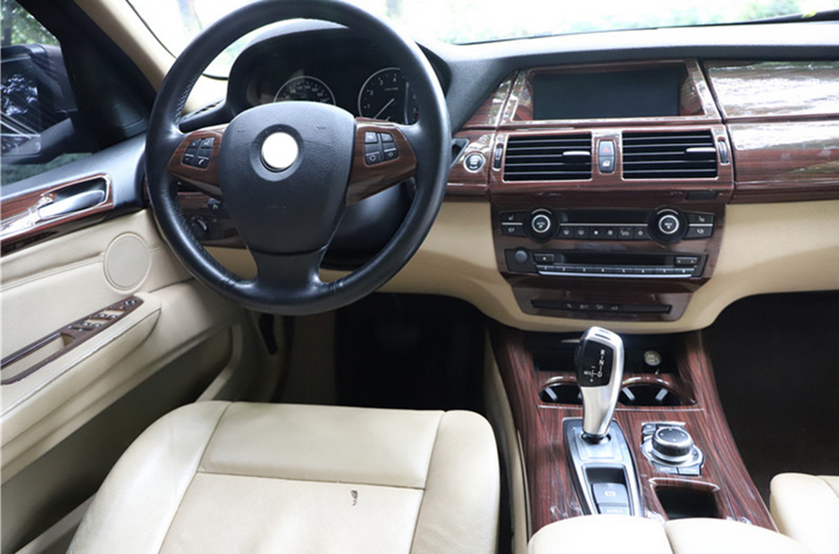 26PCS Peach wood grain Interior trim kit For BMW X5 E70 X6 E71 2008