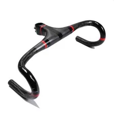 Ultra Light Road Bike Carbon Fiber Handlebar Integrated Drop Bar 400/420/440mm