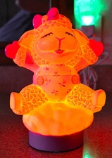 VINTAGE 90s Shari Lewis LAMB CHOP Hard Plastic Bedside Lamp, Night Light Decor