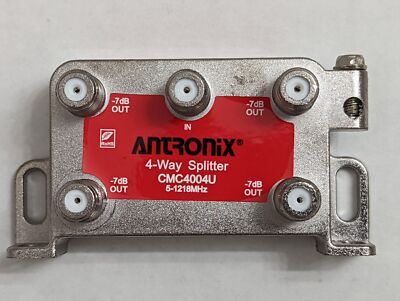 LOT OF 10 ) 4-way Antronix CMC4004U 1.218 GHz Cable Splitters Coaxial 4 outputs