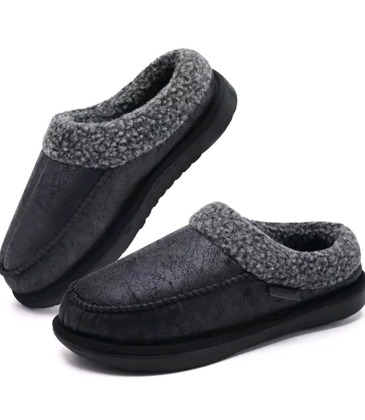 Mens Slippers Black Fuzzy House Slippers Mens Slippers Balenciaga