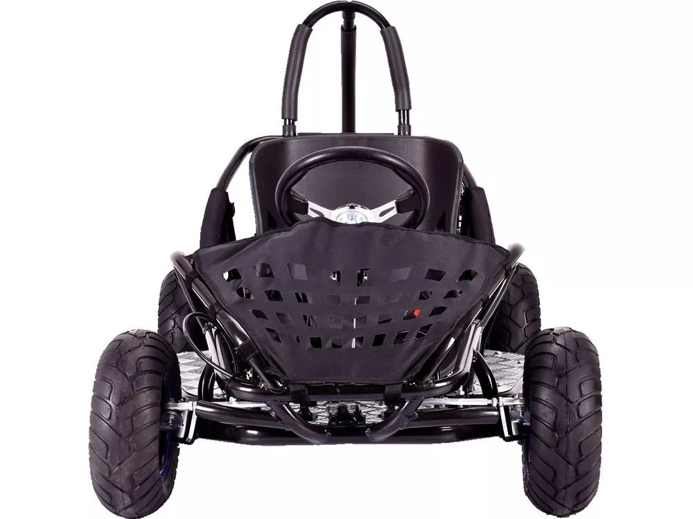 MotoTec Off Road 79cc 4 Stroke Kids Gas Go Kart for Kids Black