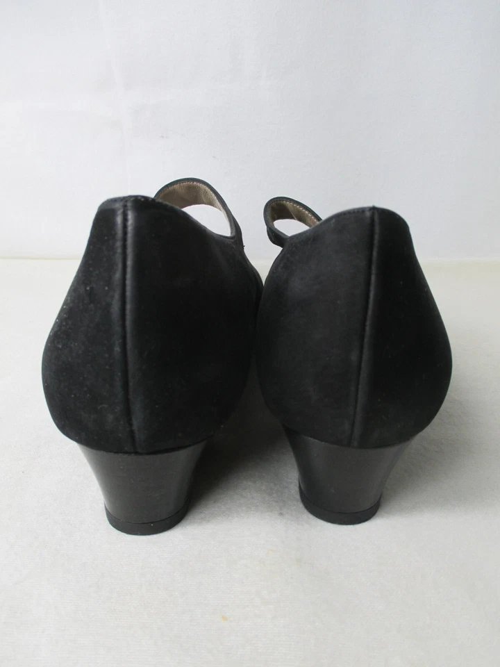 Zapatos De Tacón Clásicos HASSIA Vintage Para Dama UK 5,5 Negro Talla 38 - Imagen 4 de 4