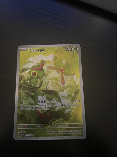 Pokemon Booster Bundle Pokemon Scarlet & Violet 151 Caterpie AR #172/165 -  Japanese, Holo Rare, Full Art Card (Near Mint) Pokemon Caterpie Card
