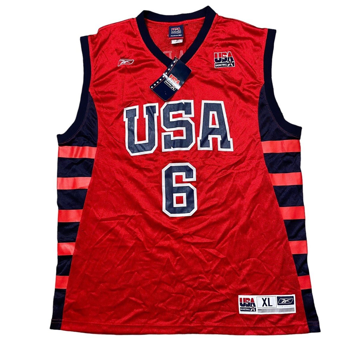 Rare Dwayne Wade USA NBA Basketball Reebok Jersey NWT Size XL